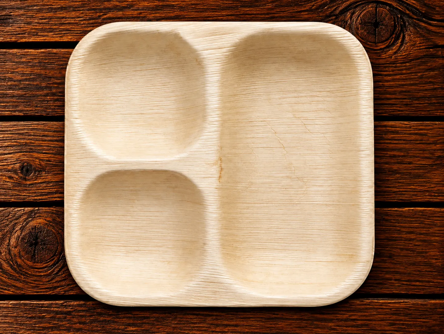 9 Square 3 Partition Plate - Ramada Exports