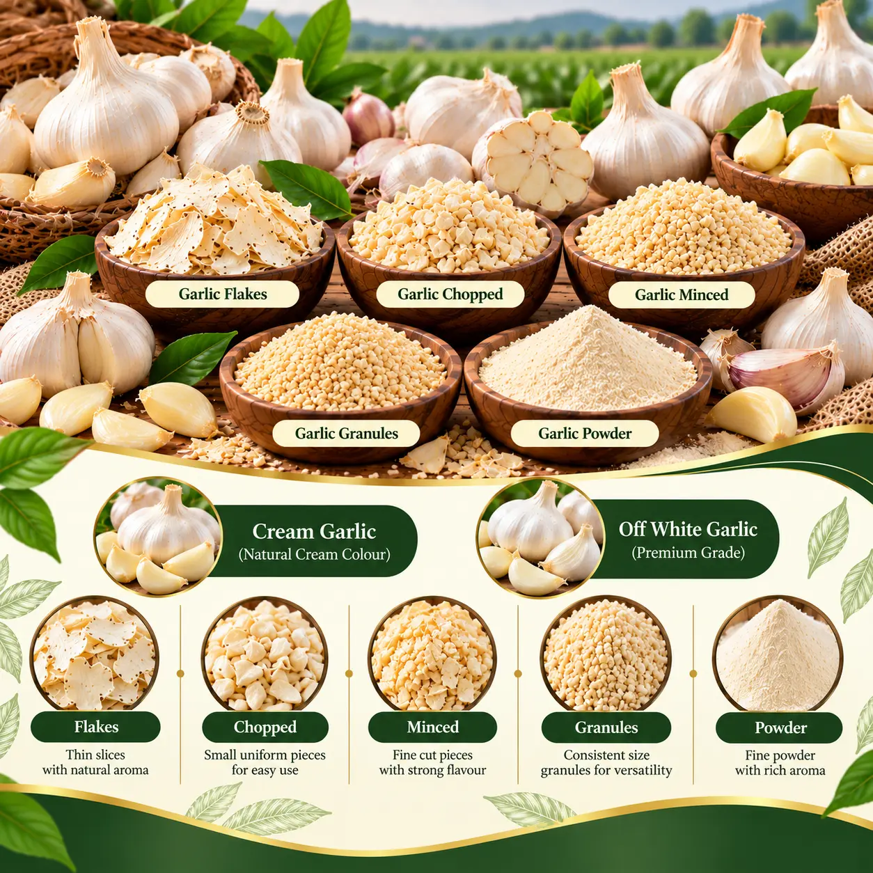 Dehydrated Garlic - Ramada Exports